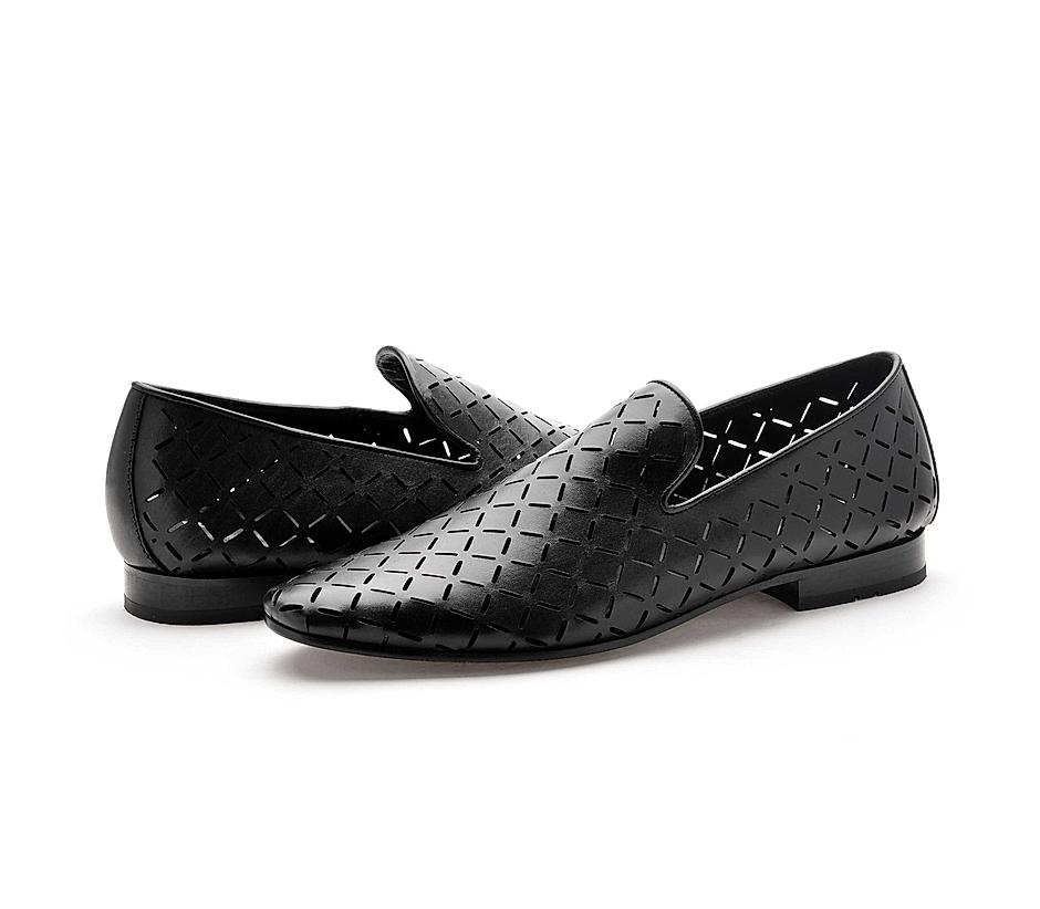 The Paul Black Men Occasion Slip-on Ruosh