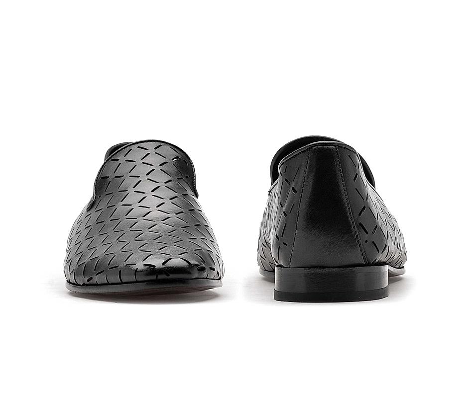 The Paul Black Men Occasion Slip-on Ruosh