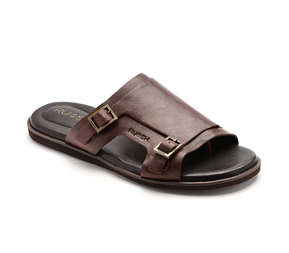 The Harvey Tan Men Monk Strap Slipper Ruosh