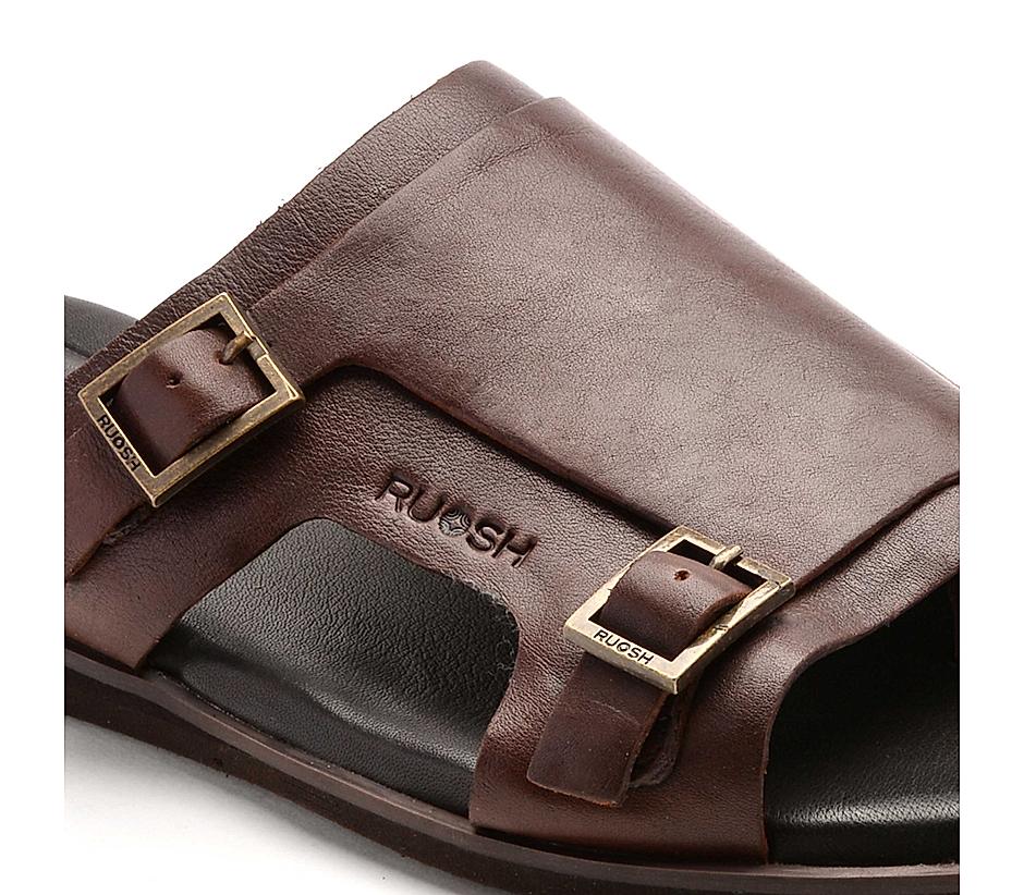 The Harvey Tan Men Monk Strap Slipper Ruosh