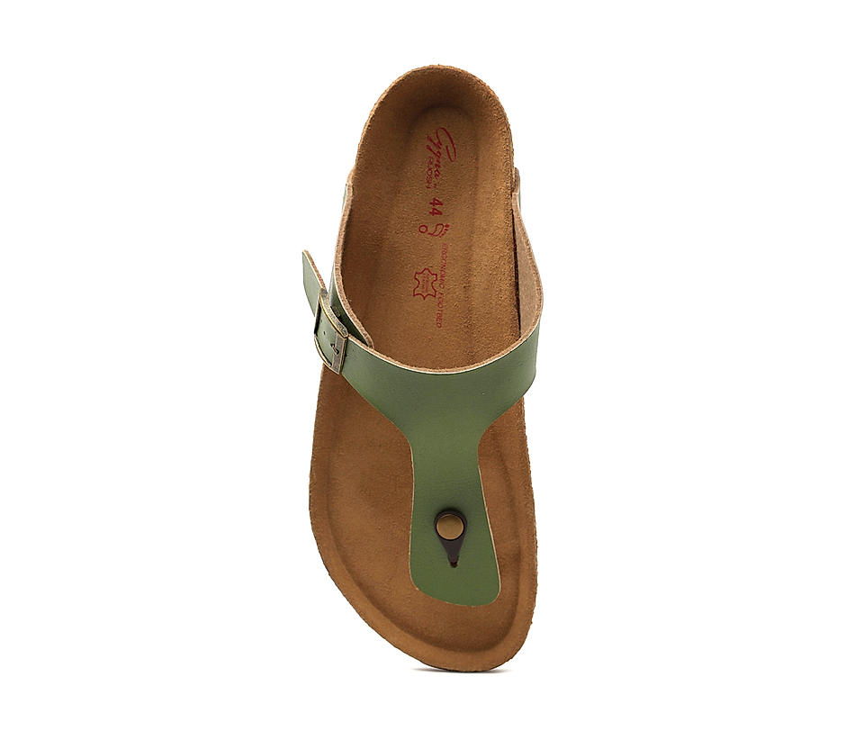 Buy Casual Green Synthetic Sandal For Men Ruosh