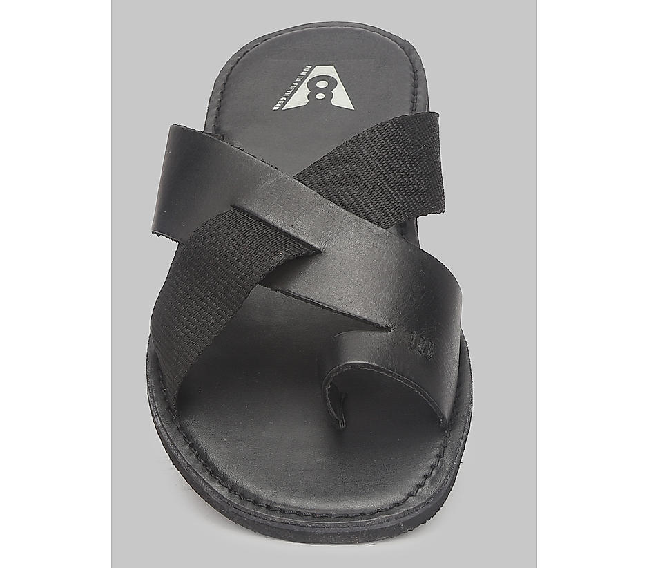 The Pisa Black Men Slipper V8