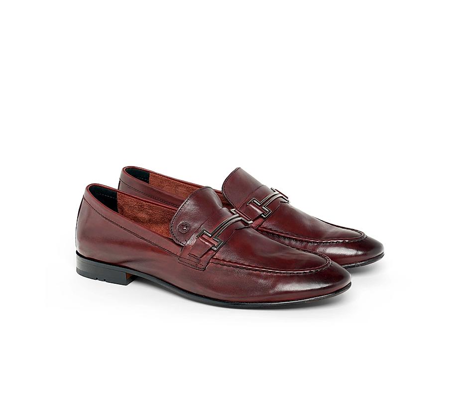 The Paul Burgandy Men Bit Loafer Ruosh