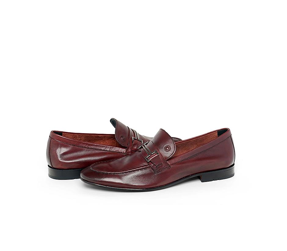 The Paul Burgandy Men Bit Loafer Ruosh