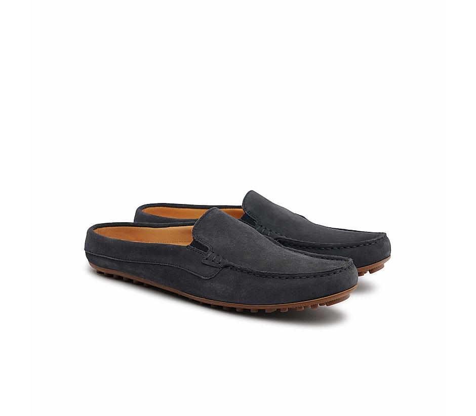 The Seti Navy Men Suede Casual Mule Ruosh