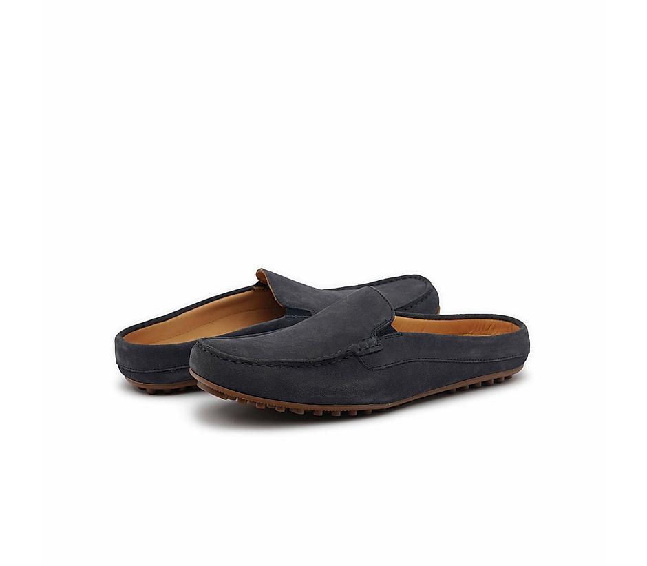 The Seti Navy Men Suede Casual Mule Ruosh