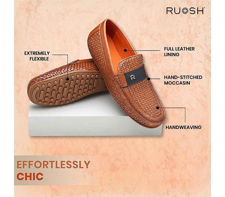 The Seti Tan Men HandCrafted leather Loafer Ruosh