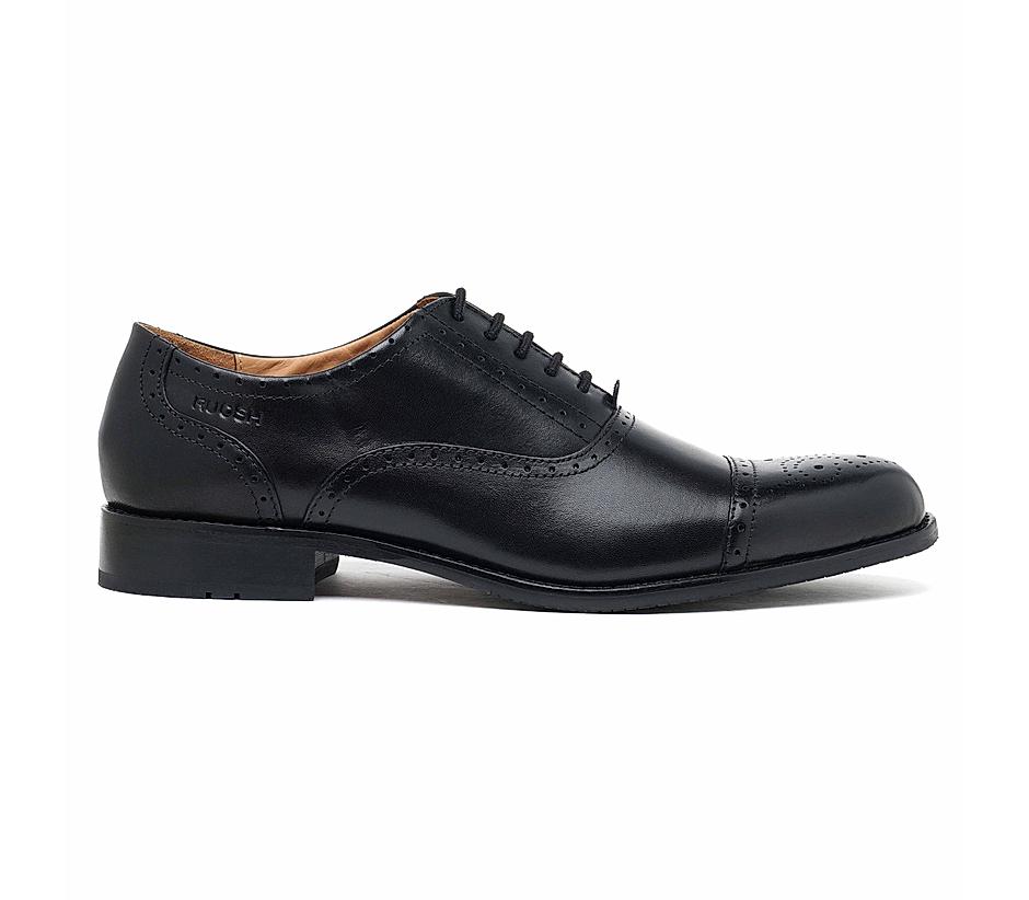 The Brogue Black Men Classic Oxford brogue Ruosh