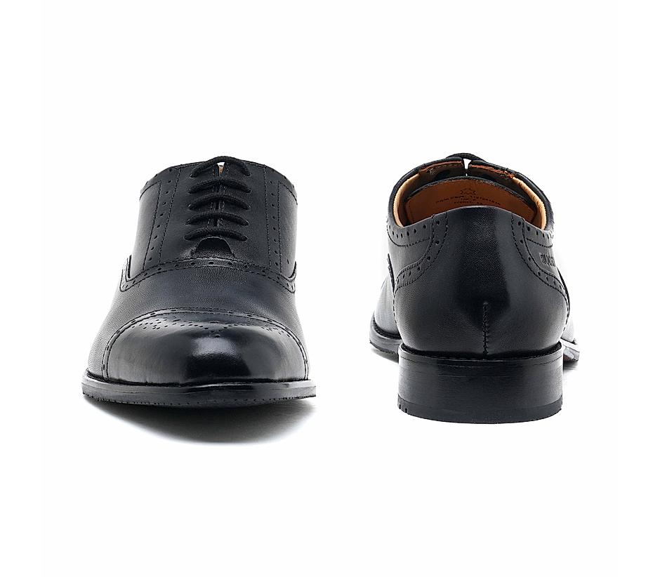The Brogue Black Men Classic Oxford brogue Ruosh