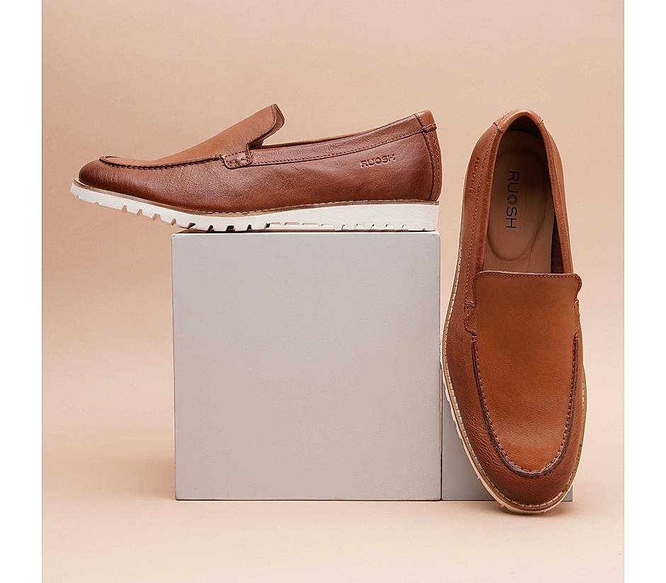Ruosh tan loafers outlet
