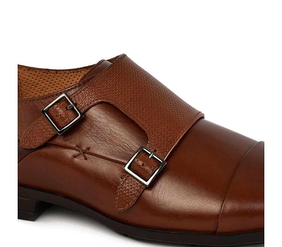 Ruosh Men Footwear Formal Shoes Monk Straps