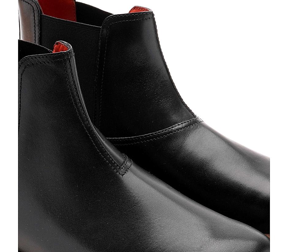 Mens smart black boots deals