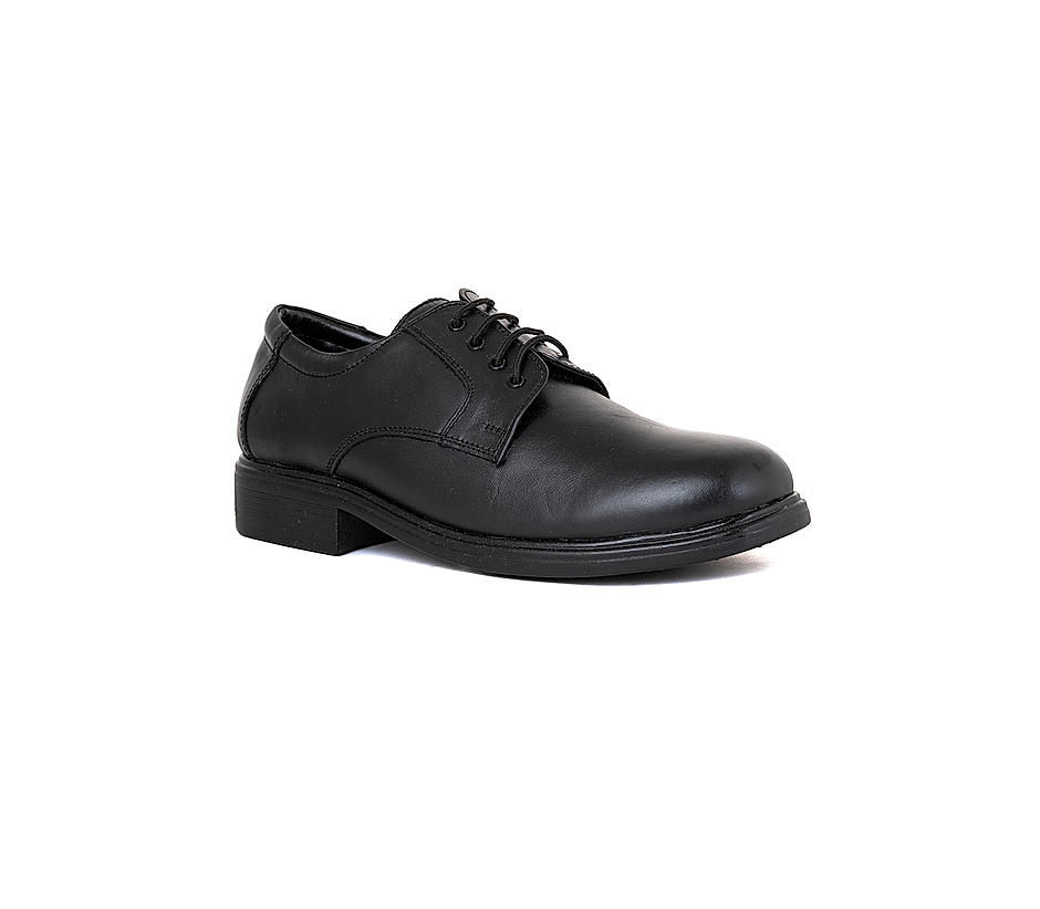 Khadim Black Leather Derby School Shoe for Boys (2.5-5.5 yrs)