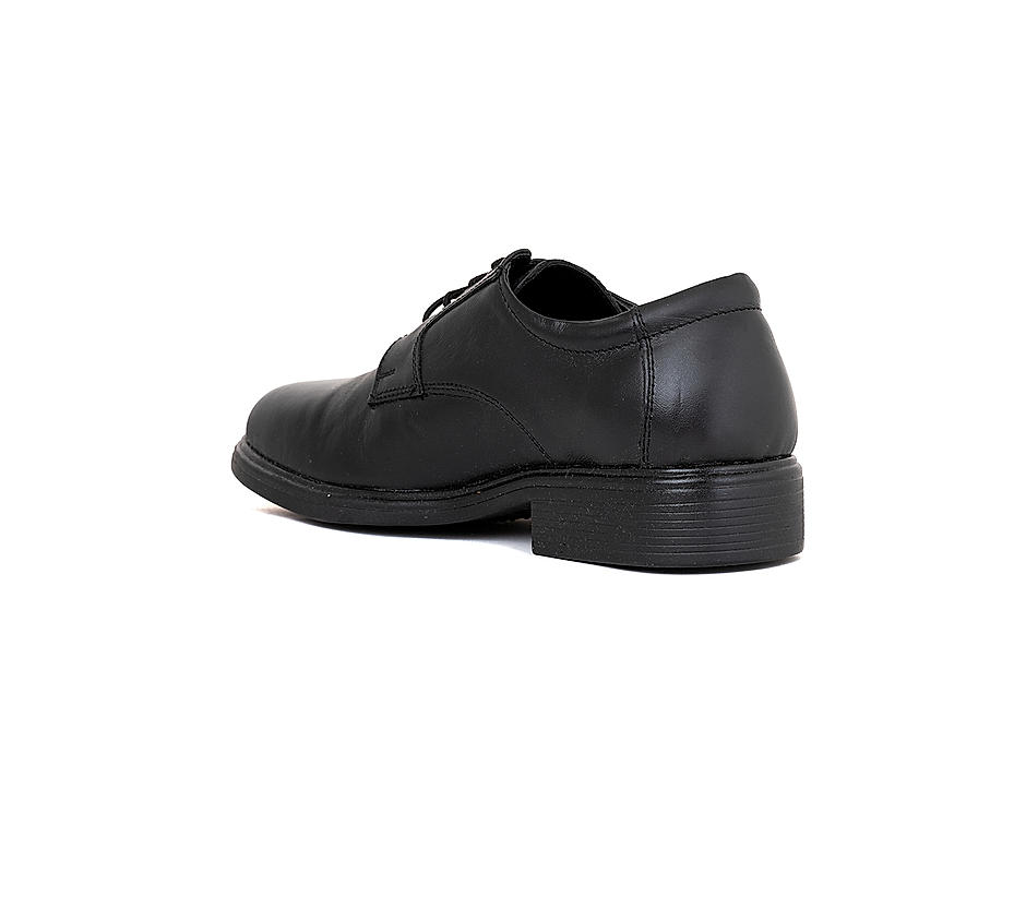 Khadim Black Leather Derby School Shoe for Boys (2.5-5.5 yrs)