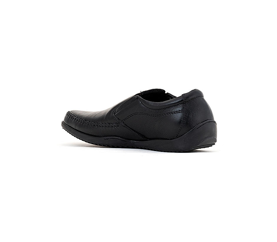 KHADIM British Walkers Black Leather Formal Slip On Shoe for Men (5053056)