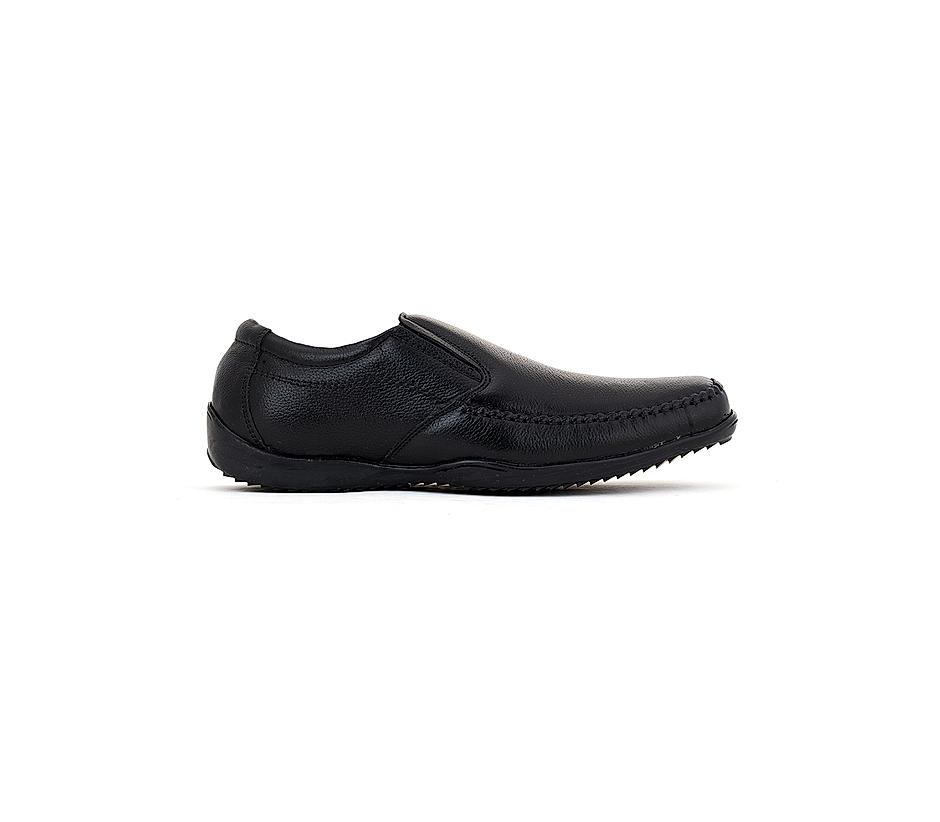KHADIM British Walkers Black Leather Formal Slip On Shoe for Men (5053056)