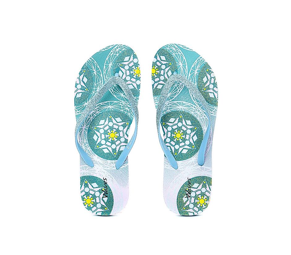 KHADIM Waves Blue Indoor Slippers for Women (6760279)