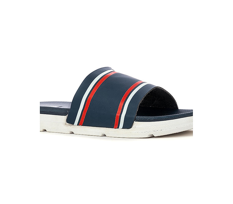 Louis Vuitton LV Sandals/flip flops/ sliders/strap over MENS navy blue and  white