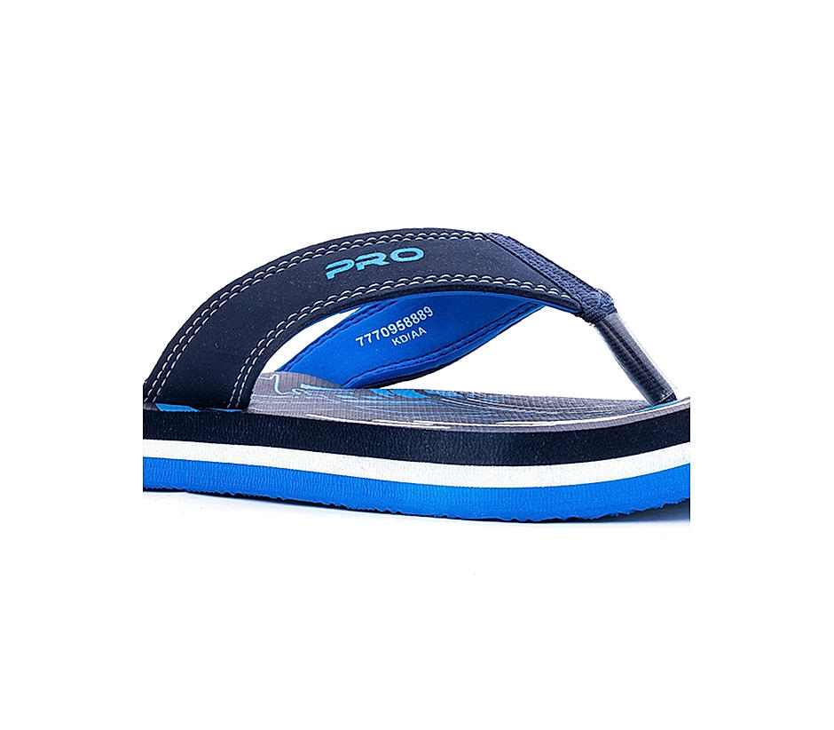 Pro Navy Blue Thong Slippers For Men