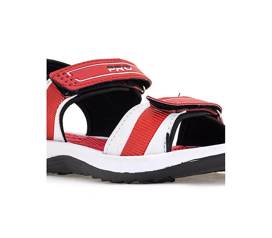 puma red floater sandals