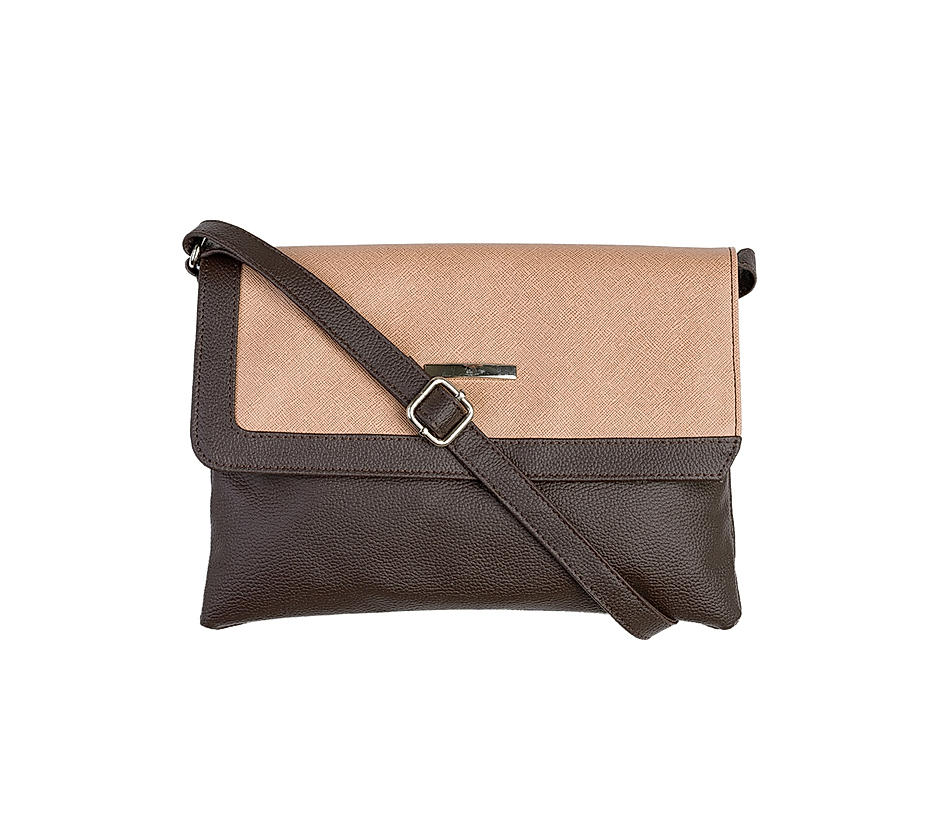 Khadim Brown Sling Bag for Women