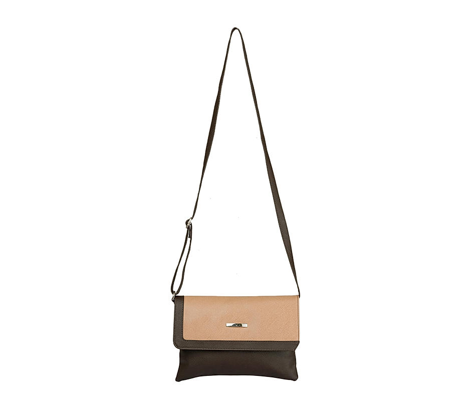 Khadim Brown Sling Bag for Women