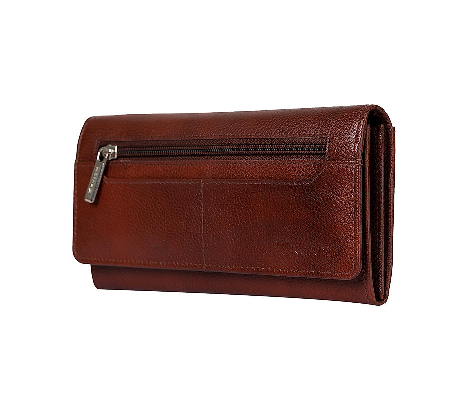 Khadim Men Brown Leather Wallet