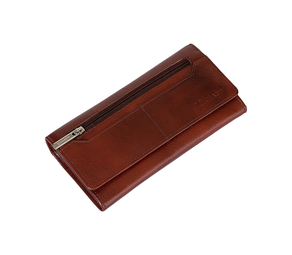 Khadim Men Brown Leather Wallet