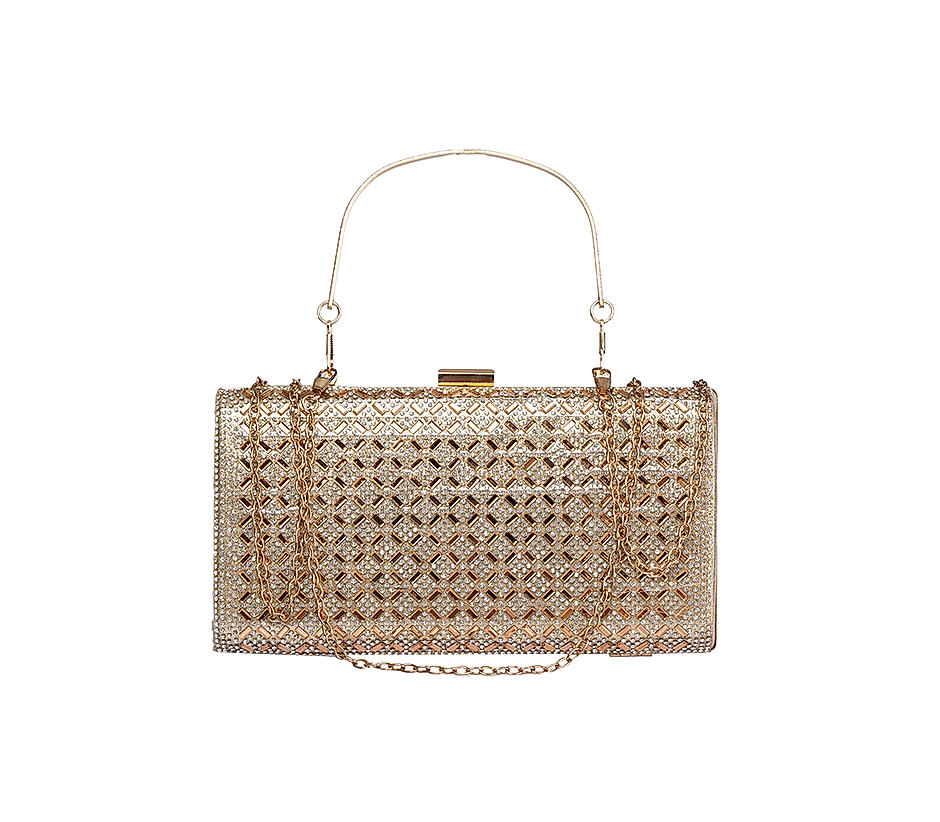 Buy Khadim Gold Minaudiere Clutch Bag for Women Online at Khadims