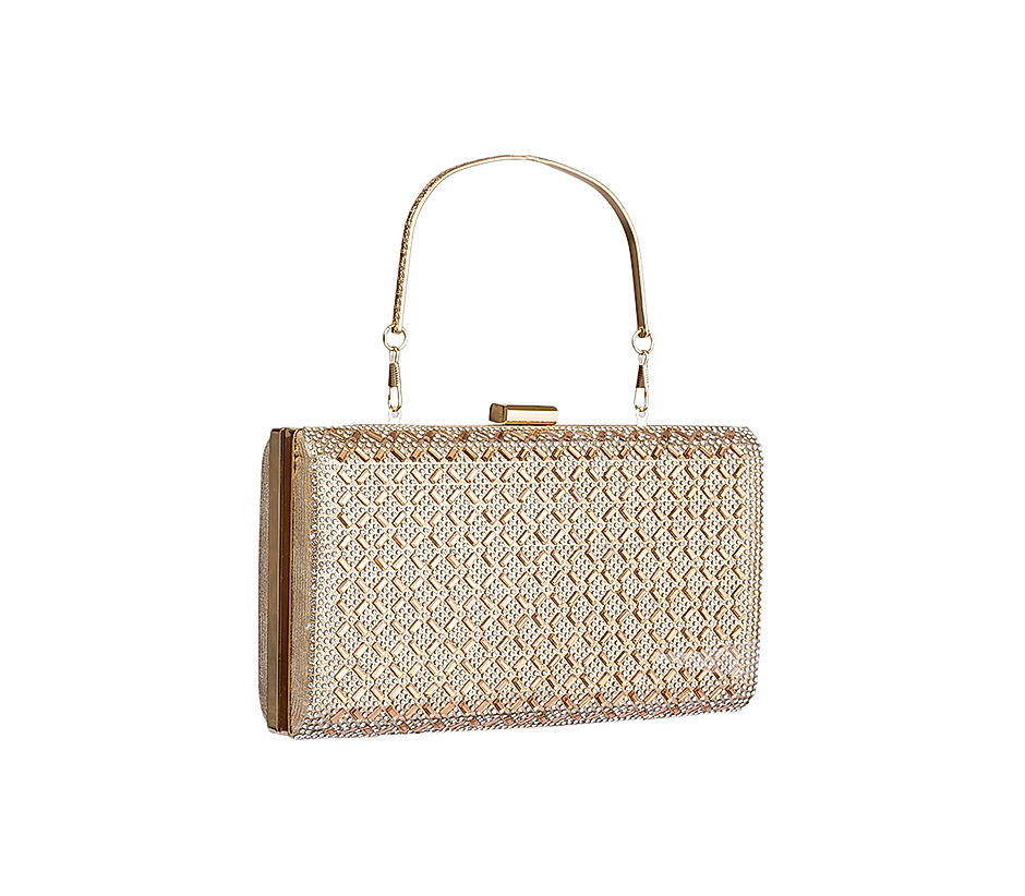 Buy Khadim Gold Minaudiere Clutch Bag for Women Online at Khadims