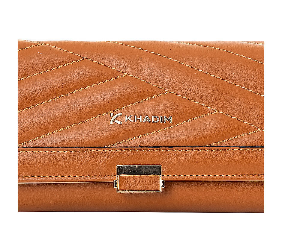 Khadim Beige Clutch Bag Wallet for Women (5780908)