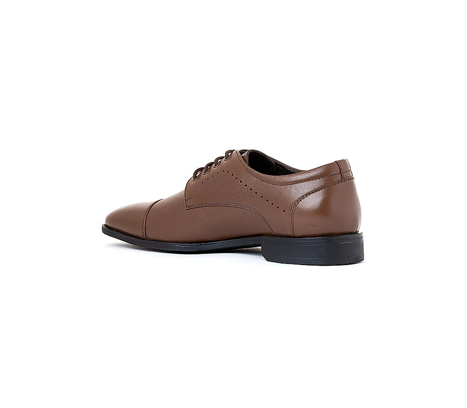 KHADIM British Walkers Brown Leather Formal Derby Shoe for Men (359247