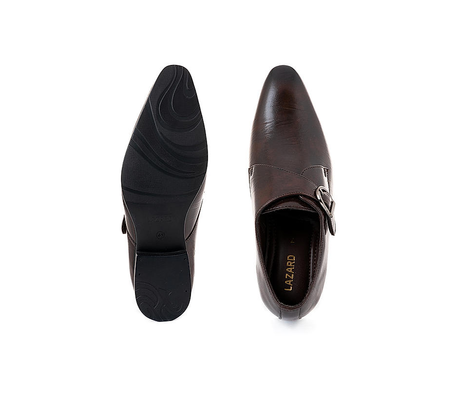 Lazard Brown Monk Formal Shoe for Men