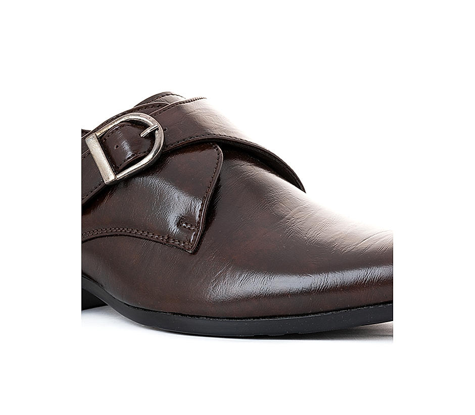Lazard Brown Monk Formal Shoe for Men