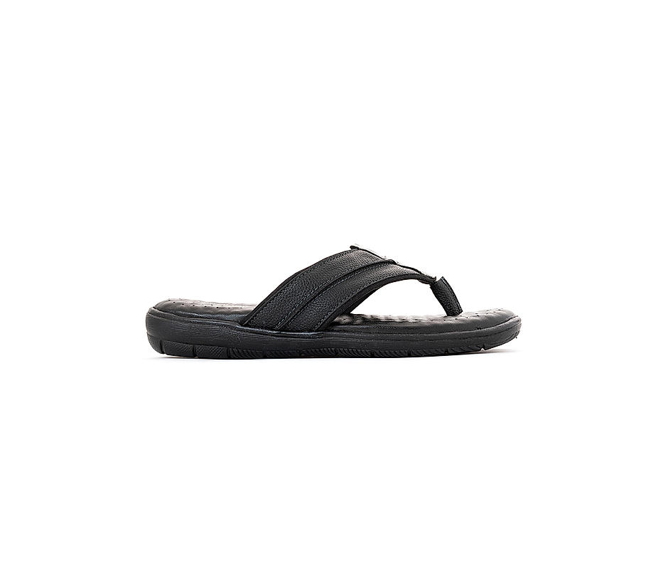 Buy Softouch Black Flip Flops for Men Online at Khadims | 73229173260