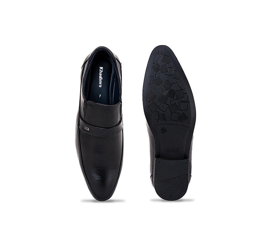 KHADIM Black Formal Slip On Shoe for Men (2830056)