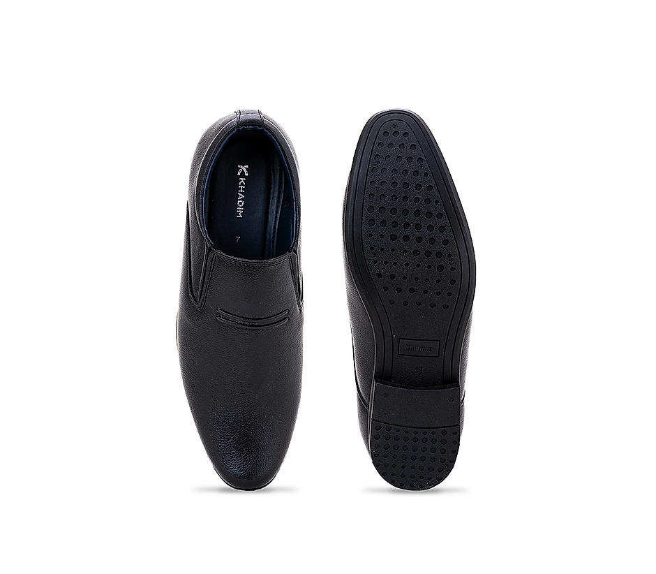 Khadim Black Slip On Formal Shoe for Men