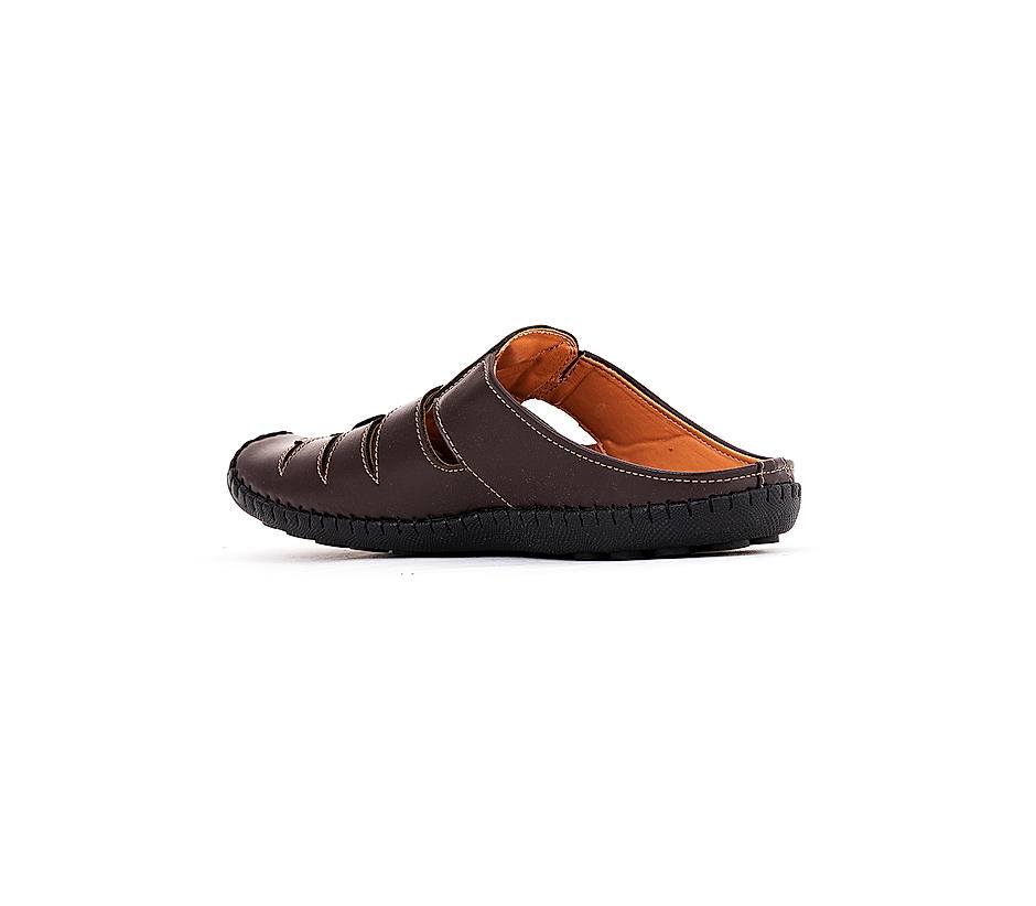 Lazard Brown Clog Sandal for Men