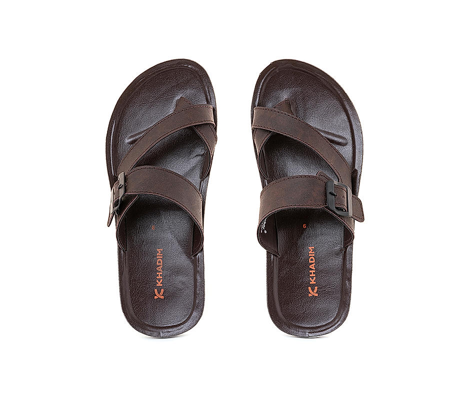 KHADIM Brown Casual Slip On Sandal for Men (4731464)