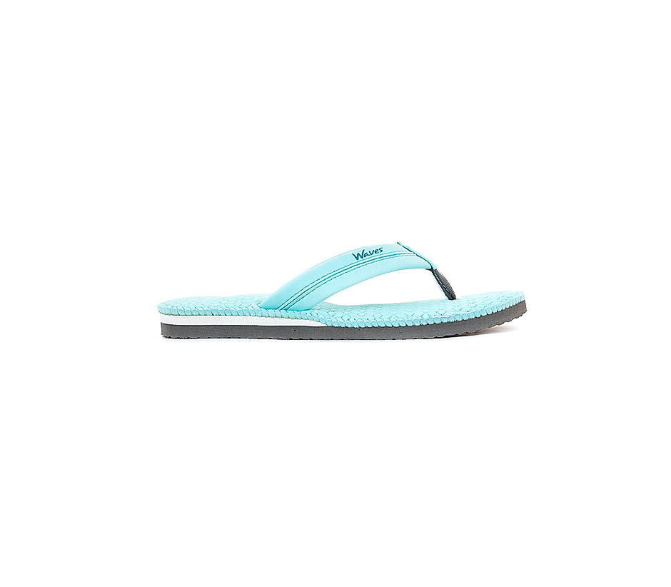 KHADIM Waves Turquoise Indoor Thong Slippers for Women (7281747)