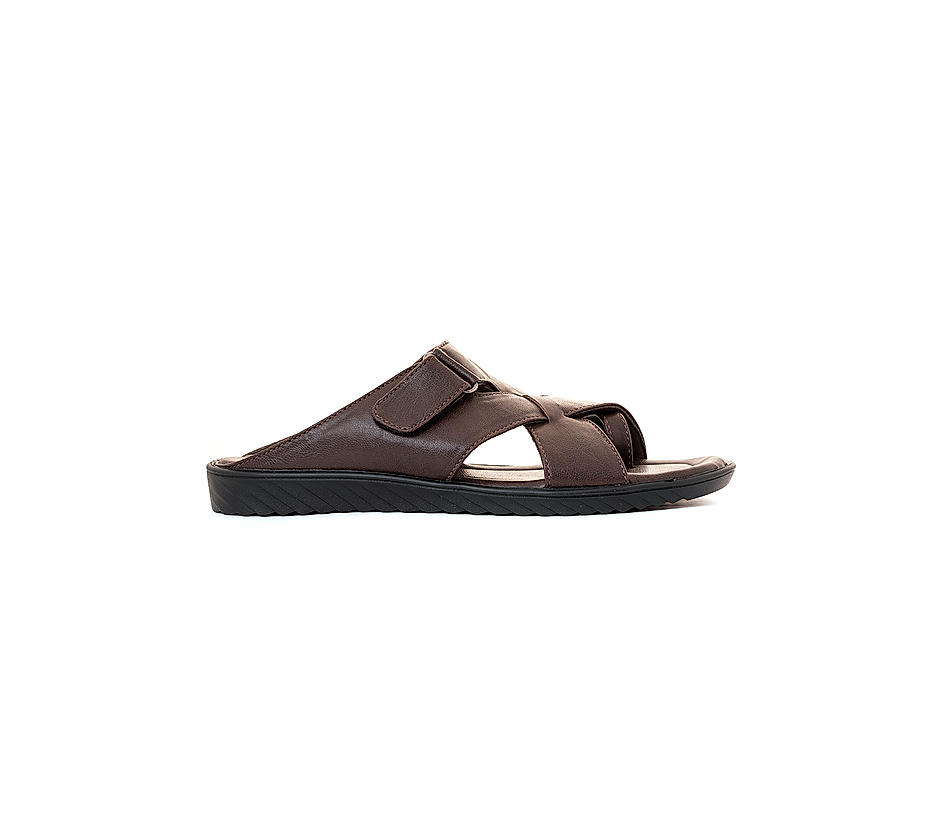 KHADIM Brown Casual Slip On Sandal for Men (9466574)