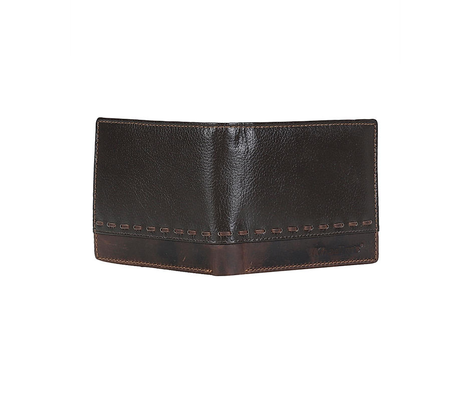 Khadim Men Brown Leather Wallet