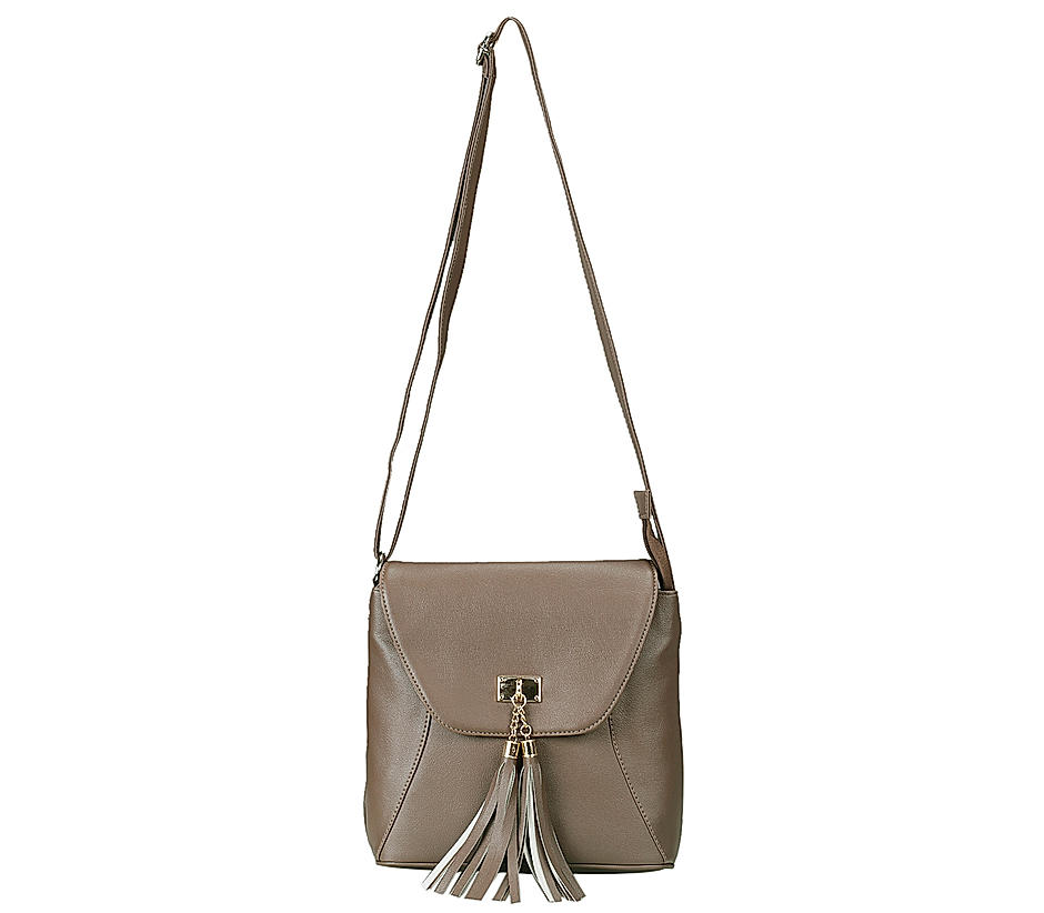 Khadim Brown Sling Bag for Women