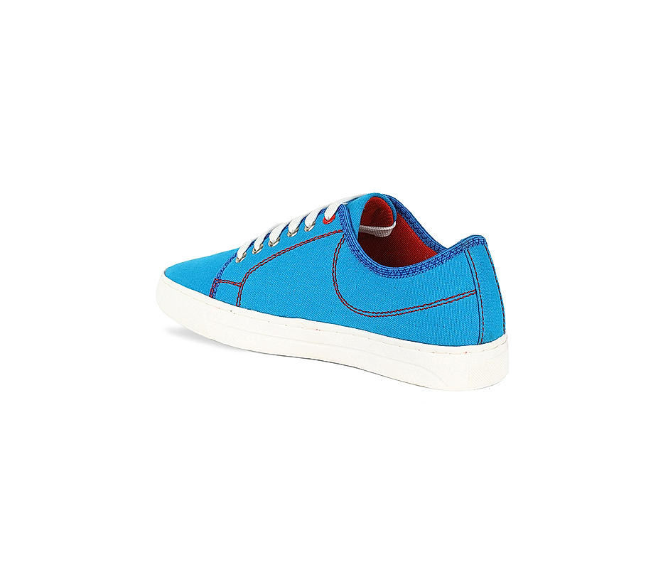 Lazard Blue Casual Canvas Shoe for Men