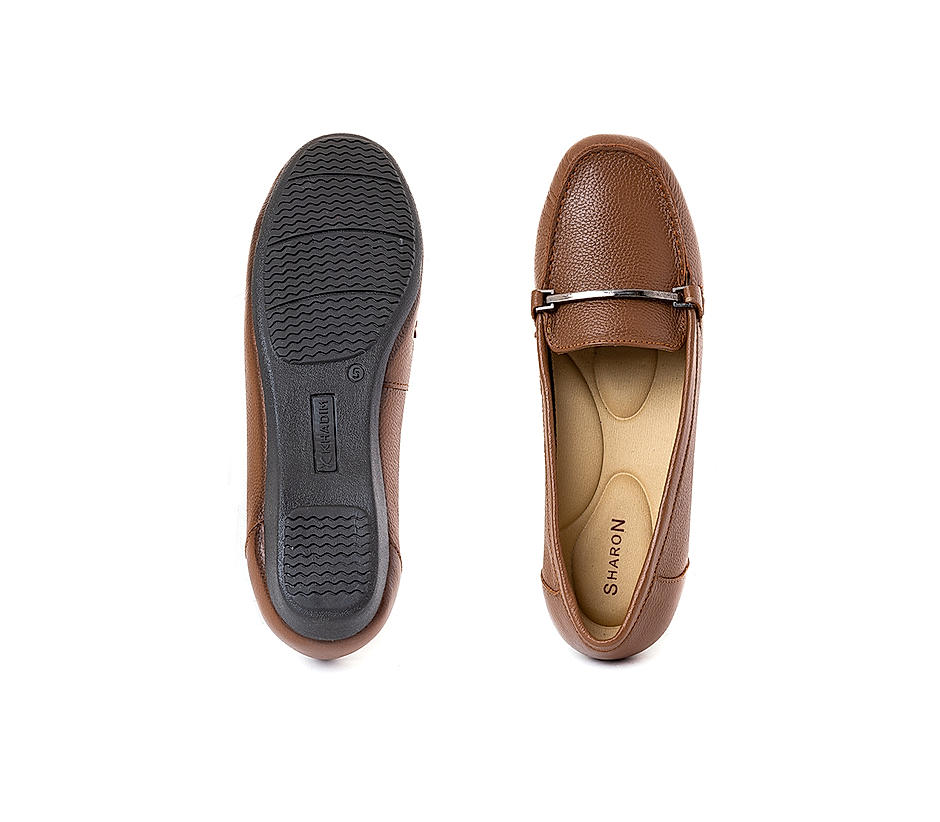 Sharon Brown Loafers Casual Shoe for Women
