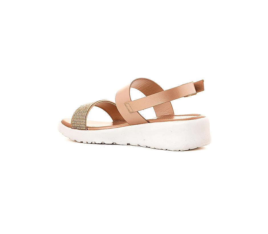 Softouch Rose Gold Heel Sandal for Women