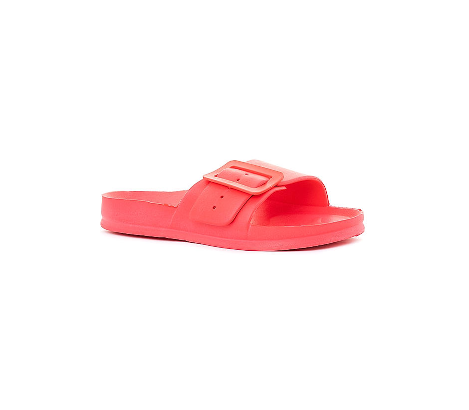 Waves Pink Slide Slippers for Women