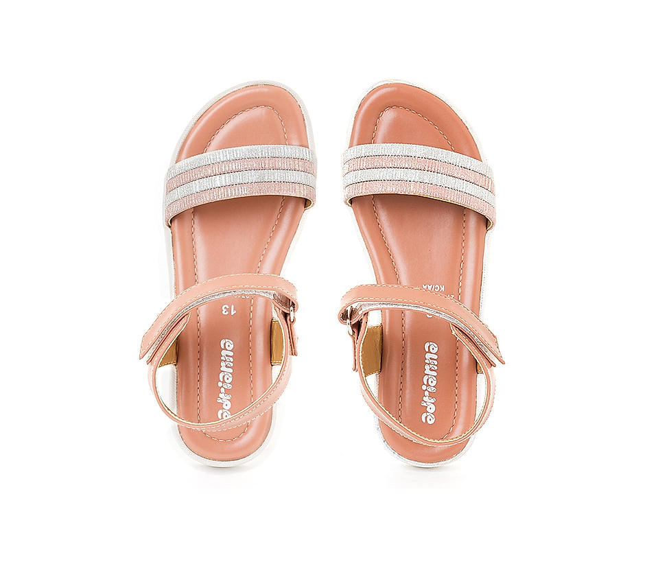 Adrianna Pink Flat Sandal for Girls (4.5-12 yrs)