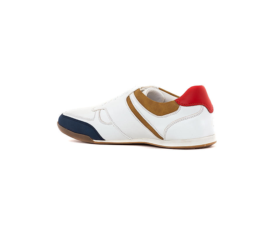 Louis Philippe White Casual Sneakers