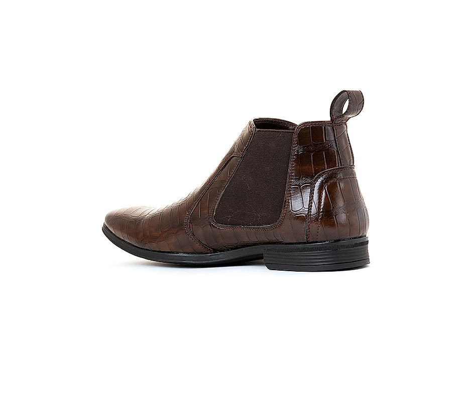 Buy Lazard Brown Chelsea Boots Casual Shoe for Men Online at Khadims ...